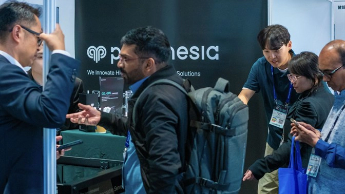 On-site view of Panmnesia’s exhibition booth 1.