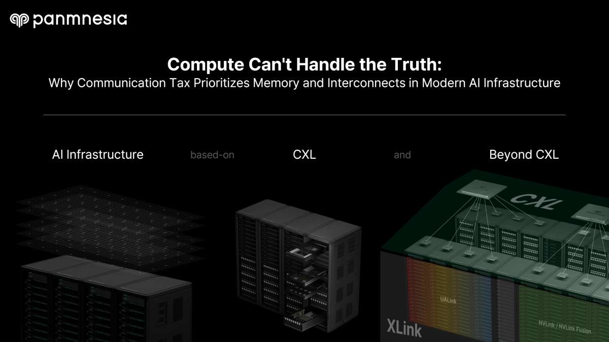 Panmnesia Introduces Today’s and Tomorrow’s AI Infrastructure, Including a Supercluster Architecture That Integrates NVLink, UALink, and HBM via CXL
